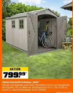 OBI Lifetime kunststoff-gerätehaus stella Angebot