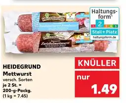 Kaufland Heidegrund mettwurst Angebot