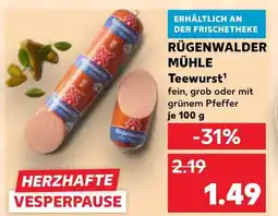 Kaufland Rügenwalder mühle teewurst Angebot