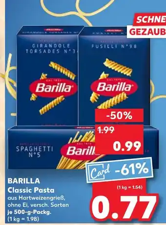 Kaufland Barilla classic pasta Angebot