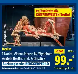 Lidl Vienna house by wyndham 1 nacht, andels berlin, inkl. frühstück Angebot