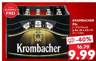 Kaufland Krombacher pils Angebot