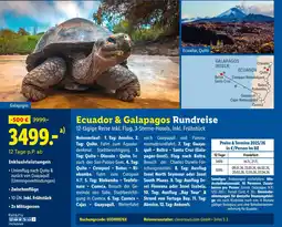Lidl Ecuador & galapagos rundreise Angebot