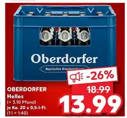 Kaufland Oberdorfer helles Angebot