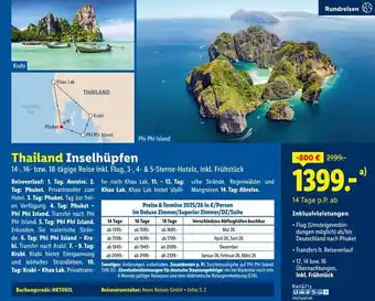 Lidl Thailand inselhüpfen Angebot