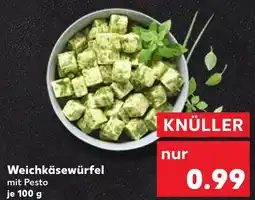 Kaufland Weichkäsewürfel mit pesto Angebot