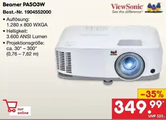 Netto Marken-Discount ViewSonic Beamer PA503W Angebot