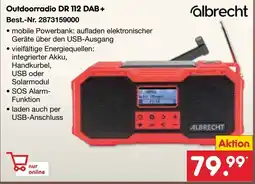 Netto Marken-Discount albrecht Outdoorradio DR 112 DAB+ Angebot