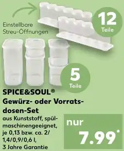 Kaufland SPICE&SOUL Gewürz- oder Vorratsdosen-Set Angebot