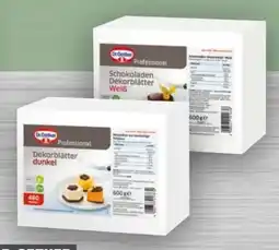 Handelshof Dr. Oetker Schokoladen Dekorblätter Angebot