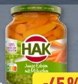 Aldi Nord HAK Junge Erbsen mit Möhrchen Angebot