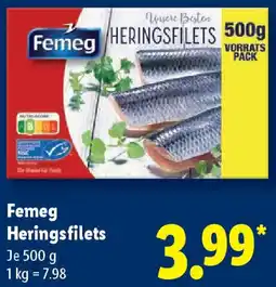 Lidl Femeg Heringsfilets Angebot