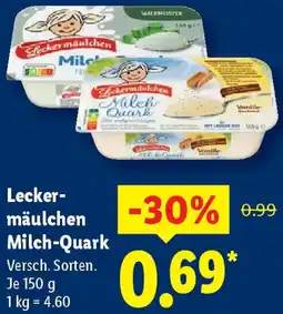 Lidl Leckermäulchen Milch-Quark Angebot