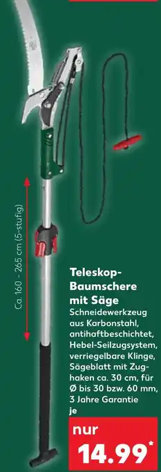 Kaufland PARKSIDE Teleskop Baumschere mit Säge Angebot
