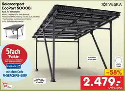 Netto Marken-Discount VESKA Solarcarport EcoPort 5000Bi Angebot