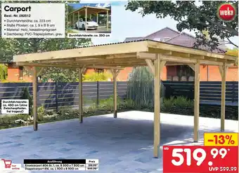 Netto Marken-Discount weka Carport Angebot
