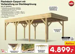 Netto Marken-Discount weka Flachdach-Carport mit Vorbereitung zur Dachbegrünung Angebot