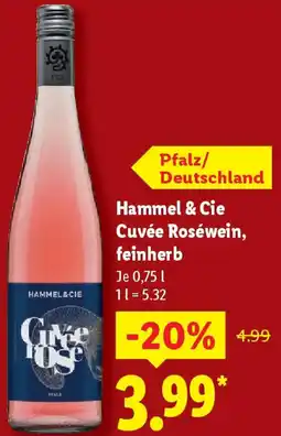 Lidl Hammel & Cie Cuvée Roséwein, feinherb Angebot