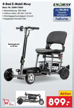 Netto Marken-Discount ENeWAY 4-Rad E-Mobil Muvy Angebot