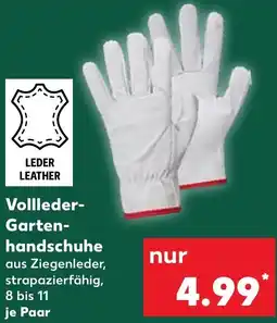 Kaufland Vollleder Gartenhandschuhe Angebot