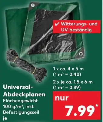 Kaufland Universal Abdeckplanen Angebot