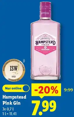 Lidl Hampstead Pink Gin Angebot