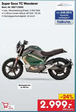 Netto Marken-Discount HAMMER INTERNATIONAL Super Soco TC Wanderer Angebot