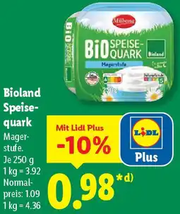 Lidl Bioland Speisequark Angebot
