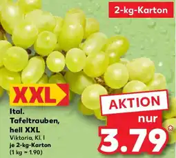 Kaufland Ital. Tafeltrauben, hell XXL Angebot