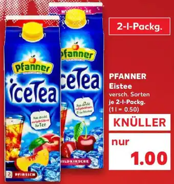 Kaufland PFANNER Eistee Angebot