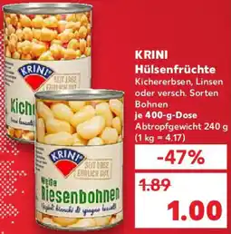 Kaufland KRINI Hülsenfrüchte Angebot