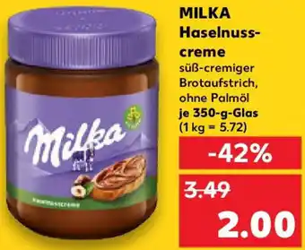 Kaufland MILKA Haselnusscreme Angebot