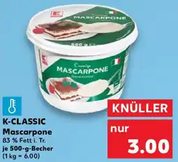 Kaufland K-CLASSIC Mascarpone Angebot