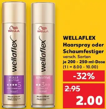 Kaufland WELLAFLEX Haarspray oder Schaumfestiger Angebot