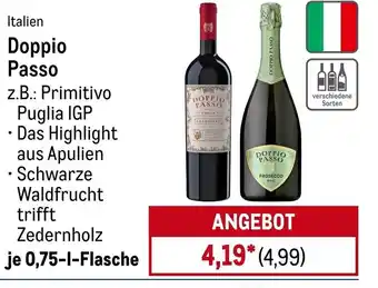 METRO Doppio Passo z.B.: Primitivo Puglia IGP Angebot