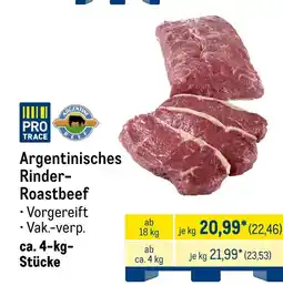 METRO Argentinisches Rinder- Roastbeef Angebot