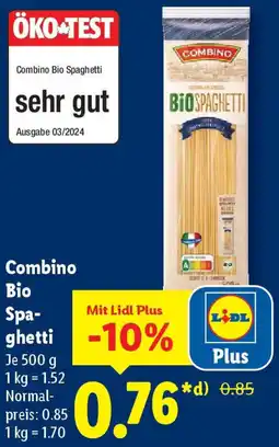 Lidl Combino Bio Spaghetti Angebot