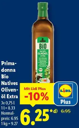 Lidl Primadonna Bio Natives Olivenöl Extra Angebot