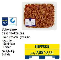 METRO METRO Chef Schweinegeschnetzeltes Angebot