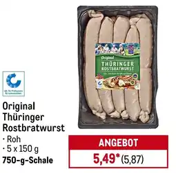 METRO Original Thüringer Rostbratwurst Angebot
