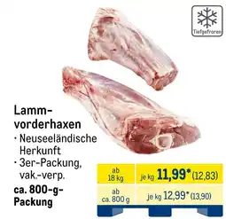 METRO Lammvorderhaxen Angebot