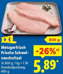 Lidl Metzgerfrisch Frische Schweineschnitzel Angebot