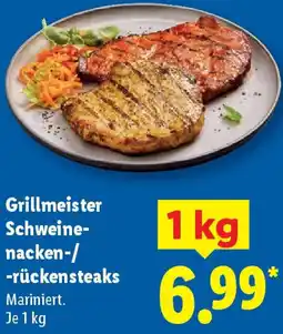 Lidl Grillmeister Schweinenacken-/ -rückensteaks Angebot