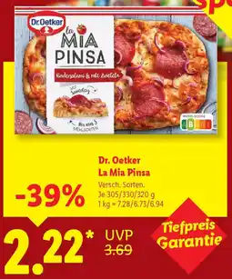 Lidl Dr. Oetker La Mia Pinsa Angebot