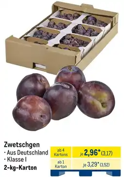 METRO Zwetschgen Angebot