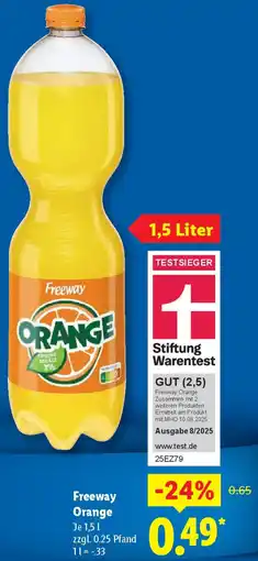 Lidl Freeway Orange Angebot