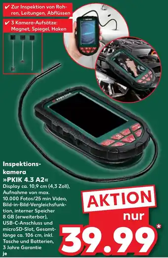 Kaufland PARKSIDE Inspektionskamera PKIK 4.3 A2 Angebot