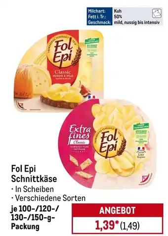 METRO Fol Epi Schnittkäse Angebot