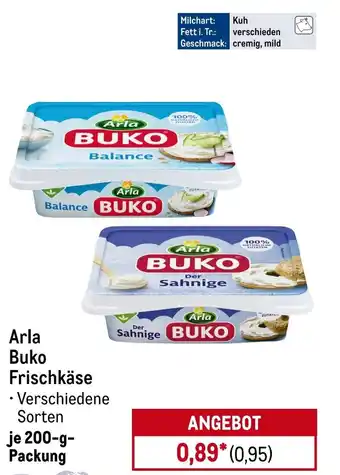 METRO Arla Buko Frischkäse Angebot