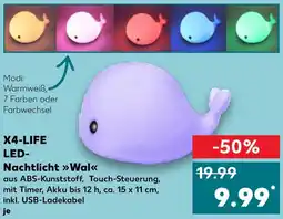 Kaufland X4-LIFE LED Nachtlicht Wal Angebot